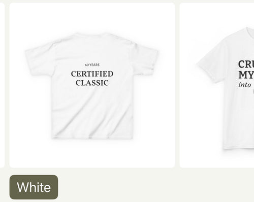 Adult heavy Cotten tee